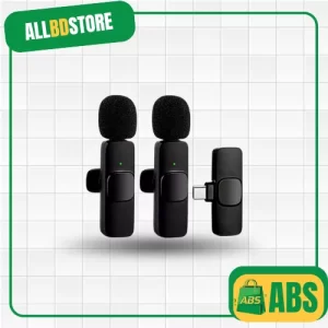 K9 Wireless Dual Microphone Professional Lapel Lavalier Microphone